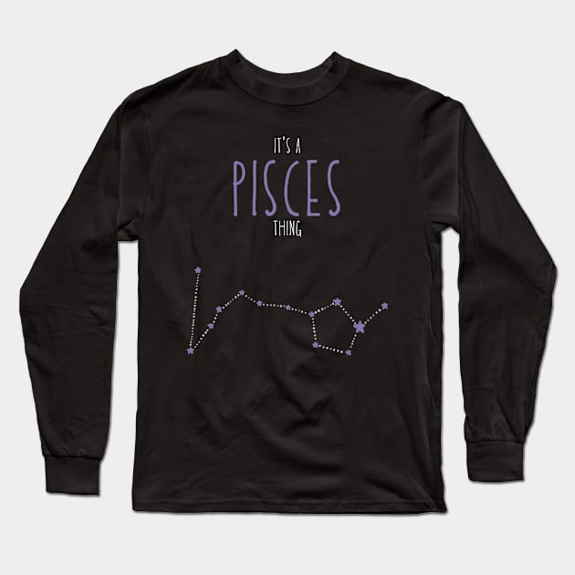 It's a Pisces Thing Long Sleeve T-Shirt by Jabir